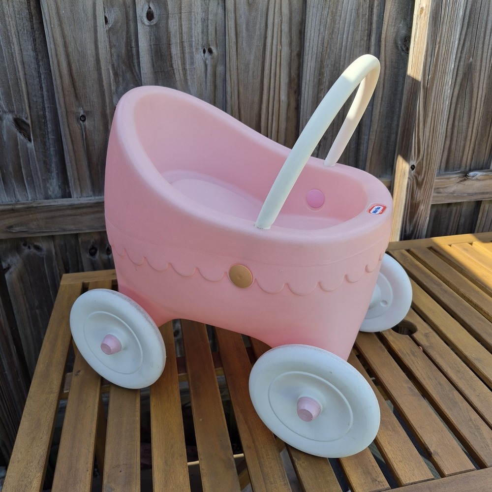 Little Tikes Pink Baby Doll Buggy Stroller Vintage Child Size